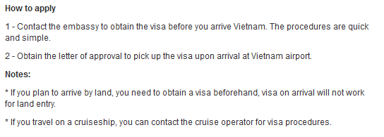 Vietnam Visa Requirements for sudan citizens